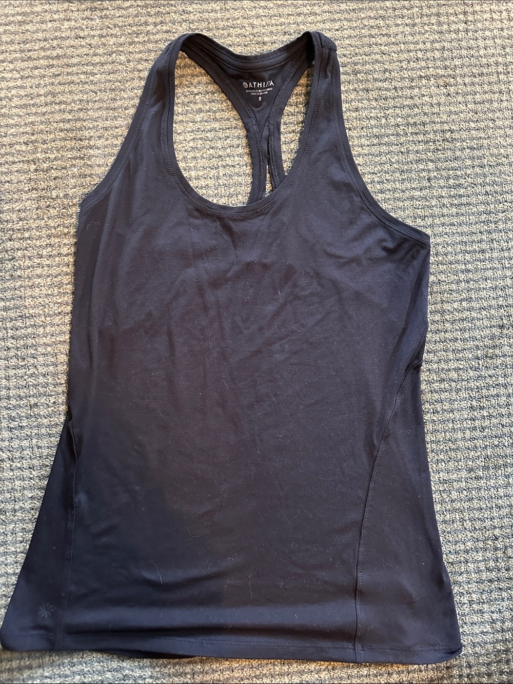 Athleta Black Racerback Performance Tank